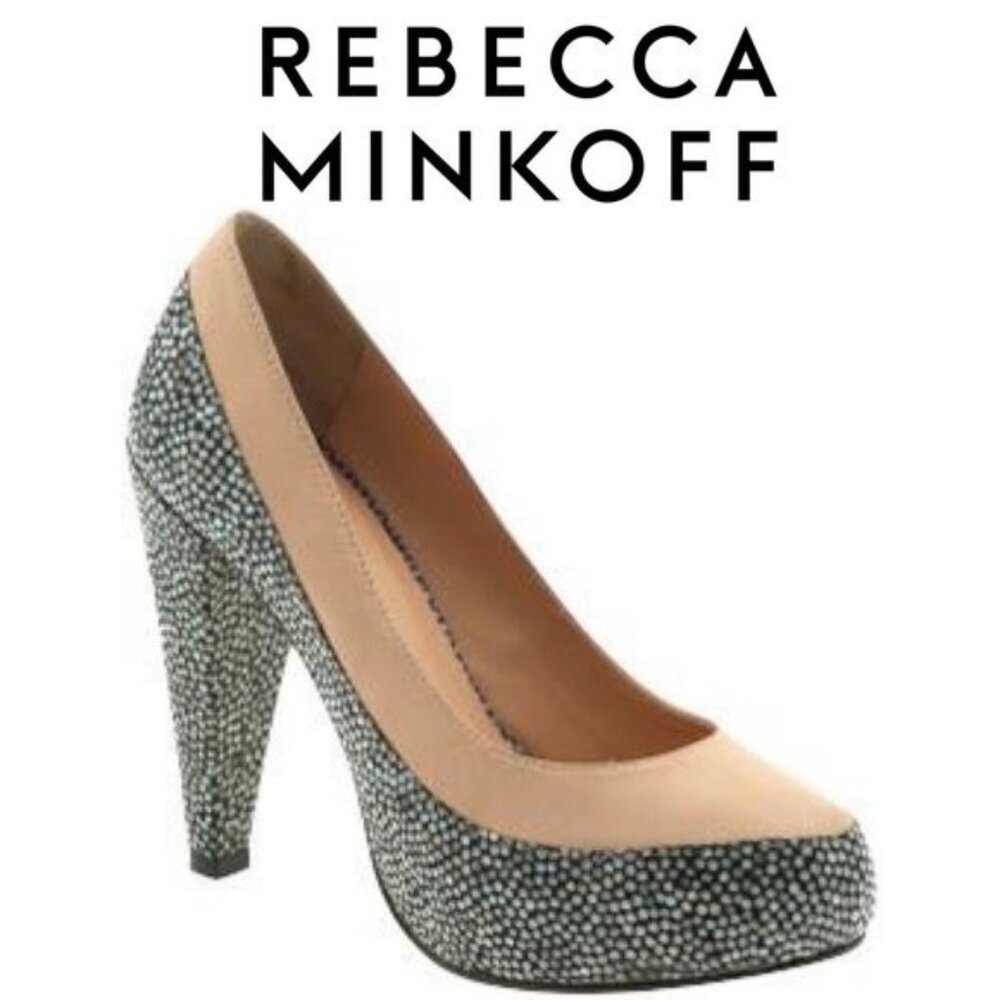 Rebecca Minkoff Platform Pumps Shoes High Heels SZ EUR 39.5 US 9.5 Glam Feminine